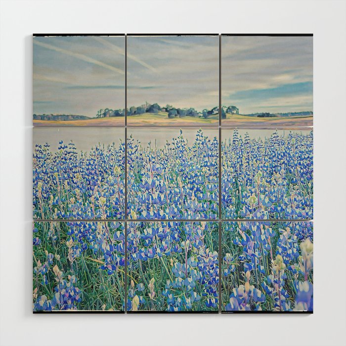 Lupine Field Wood Wall Art