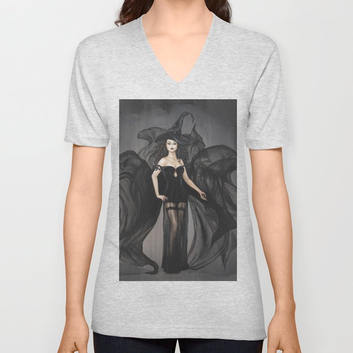 The Grey Witch V Neck T Shirt