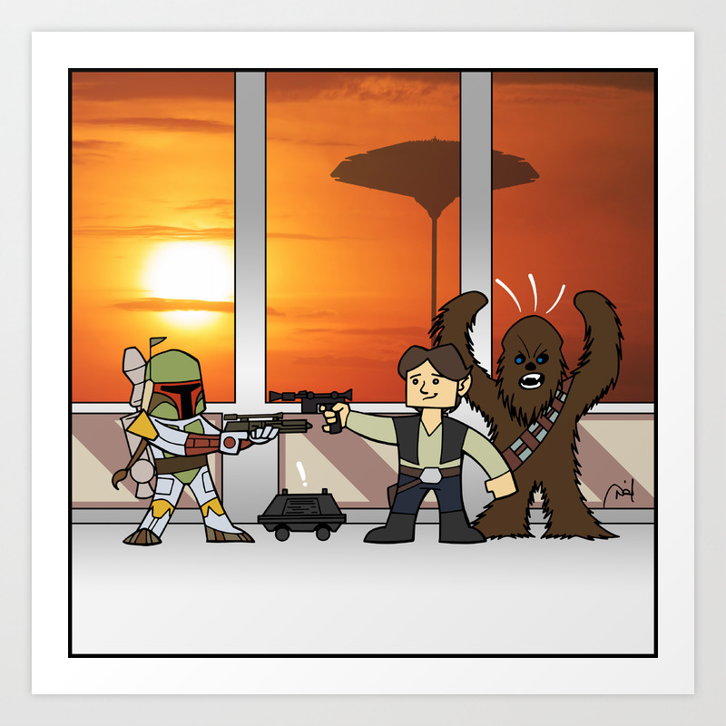Star Wars Kids Art Print By Dotproblems Society6