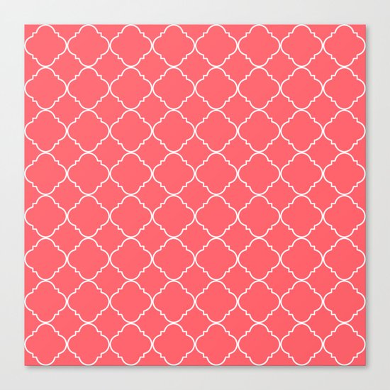 Moroccan Coral Canvas Print