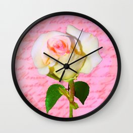 Rose Unfolding Wall Clock