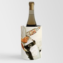 Vodka Martini - Julie Newmar Cowgirl, Martini Vintage Poster - Art Print - Vintage Advertisement Poster Retro Artwork Wine Chiller