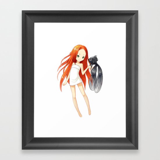 Black Moor 2 Framed Art Print
