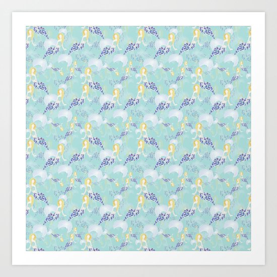Mermaid Lagoon Art Print
