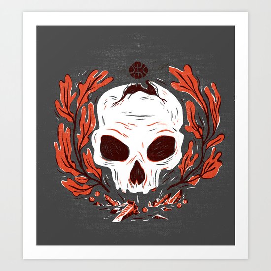 Symbol Skull Art Print