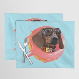 Dachshund Donuts Placemat