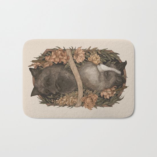 Friend Fox, Foe Fox Bath Mat