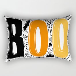 BOO - Candy Corn Variant Rectangular Pillow