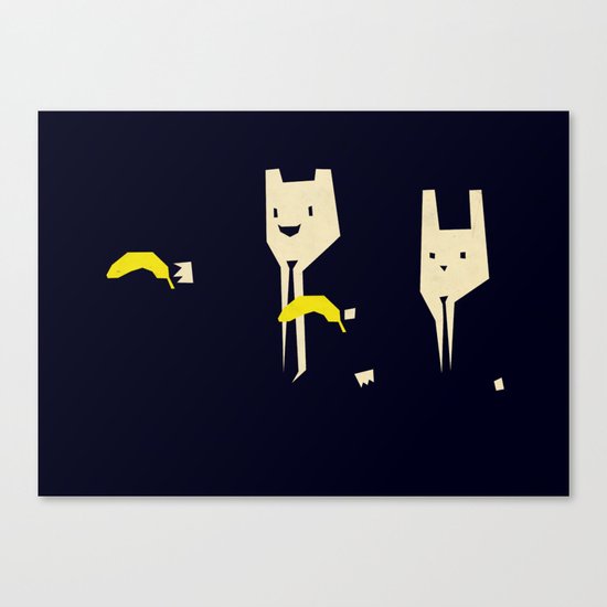 Pulp banana Canvas Print