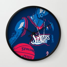 Allen Iverson Basketball Graphic Wall Clock