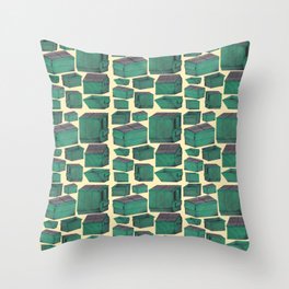 Dumpster Collage Throw Pillow