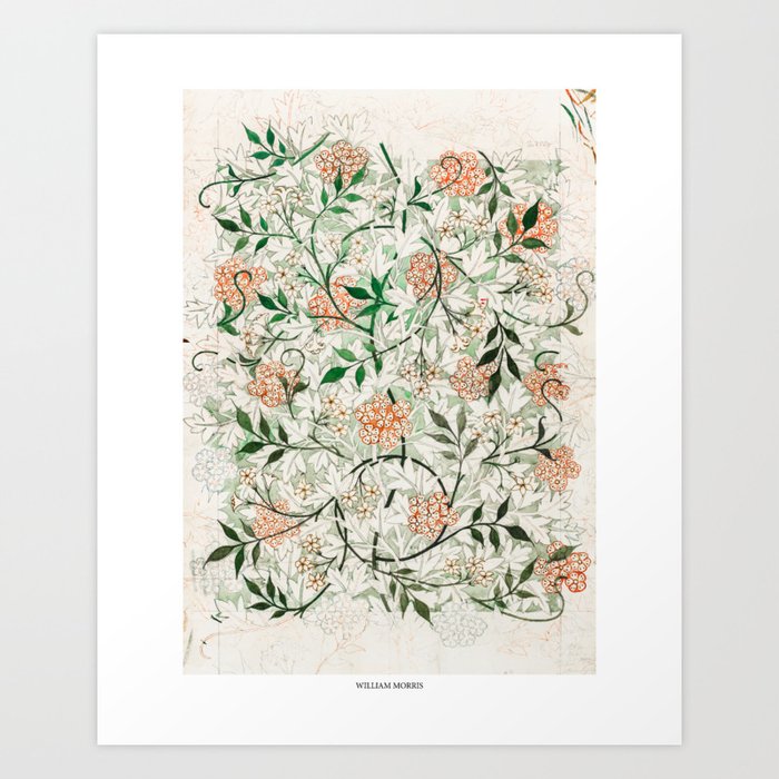 Jasmine by William Morris Art Print