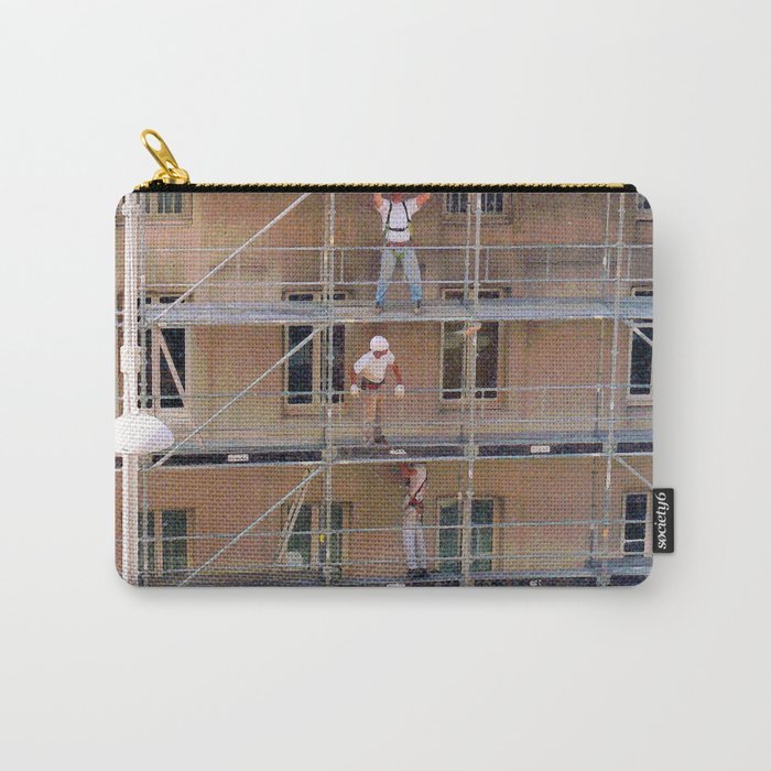 Men On Scaffolding Carry-All Pouch