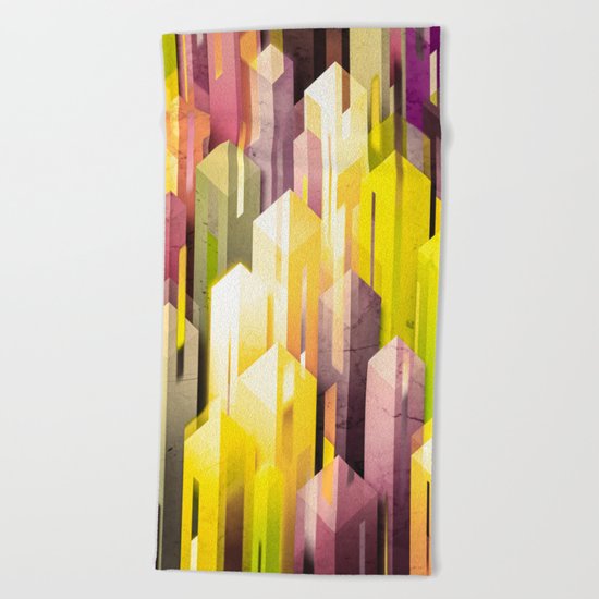 obelisk posture (variant 3) Beach Towel