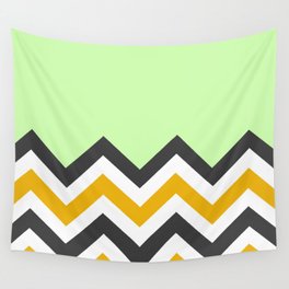 Color Blocked Chevron 13 Wall Tapestry