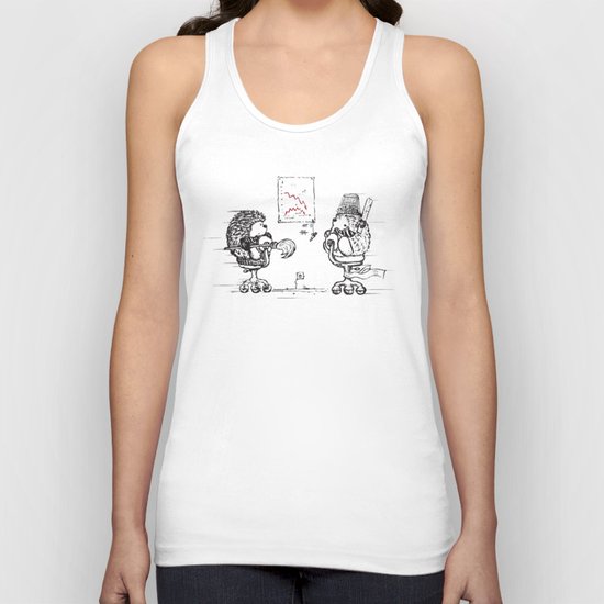 Meanwhile,at the office... Unisex Tank Top