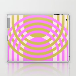Arches Composition in Light Sage and Retro Pink Laptop Skin