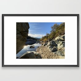 Reflection on the South Yuba River  Framed Art Print