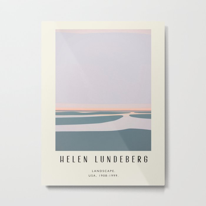Poster-Helen Lundeberg-Landscape. Metal Print