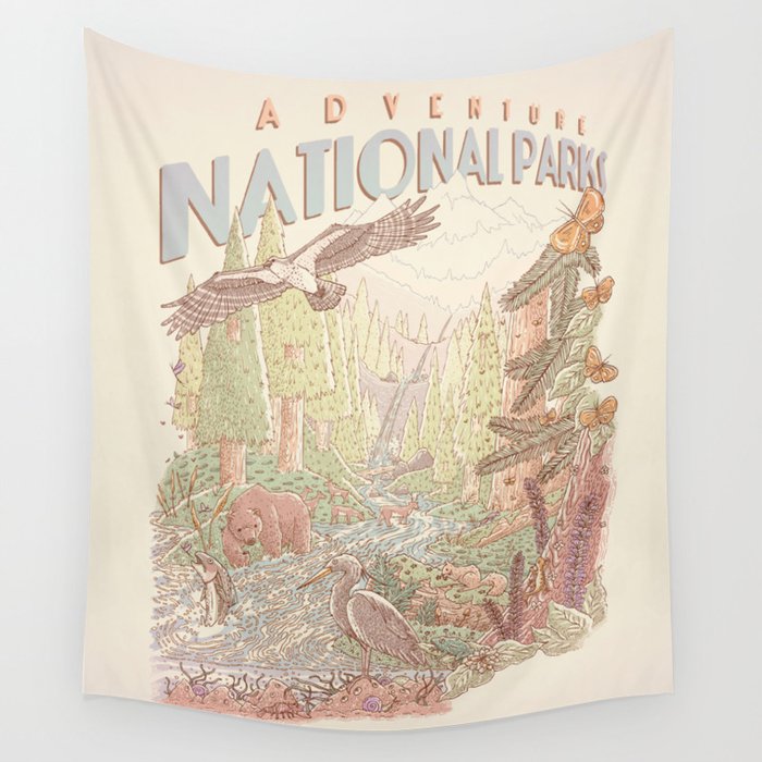 Adventure National Parks Wall Tapestry