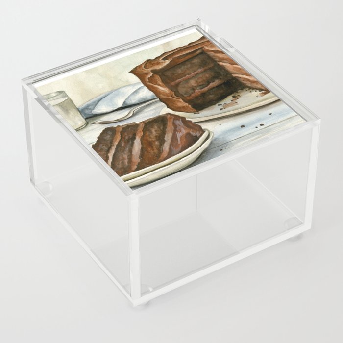 Chocolate Cake Acrylic Box