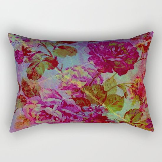 vintage floral Rectangular Pillow