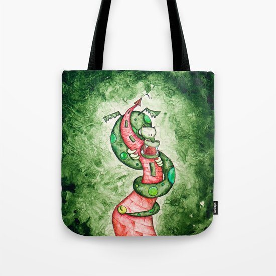 The Dragon and The Tower Tote Bag