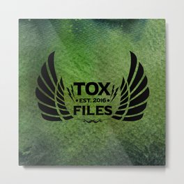 Tox Files - Black on Green Metal Print | Reading, Other, Digital, Toxfiles, Typography, Logo, Graphicdesign, Books, Vector, Roniekendig 