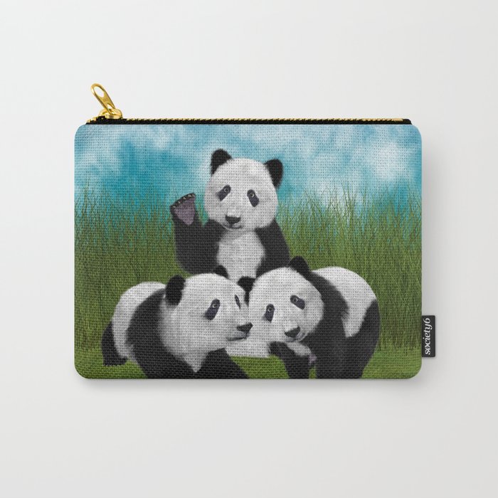 Panda Bear Cubs Love Carry-All Pouch