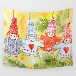 Friendly bunch Wall Tapestry