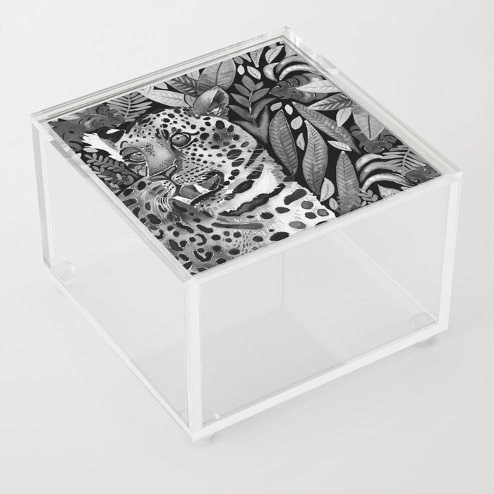 Leopard Black & White Acrylic Box