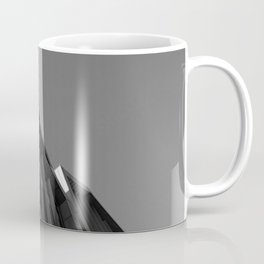 black and white building abstract Coffee Mug