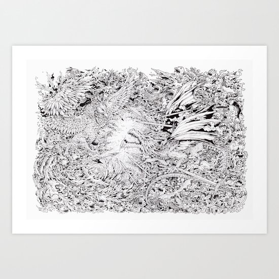 Fire & Ice Art Print
