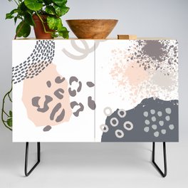 Abstract hand drawn watercolor illustration Credenza