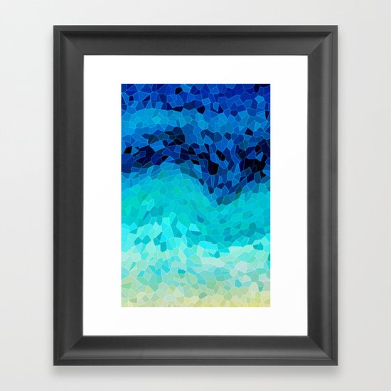 INVITE TO BLUE Framed Art Print