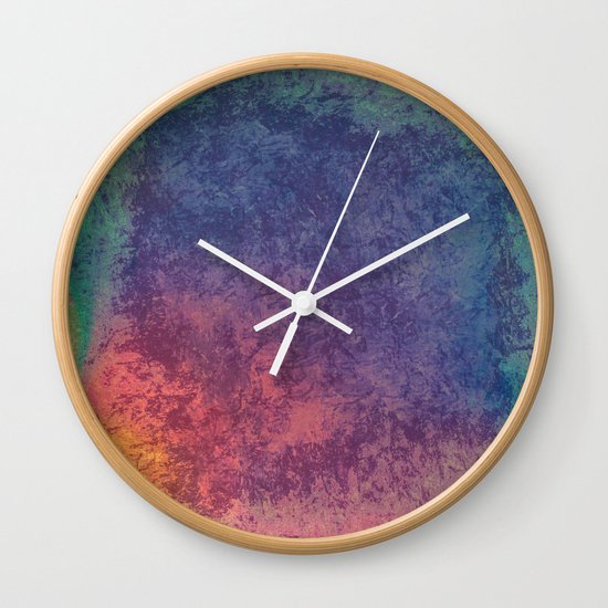 Colors of opal abstract texture Wall Clock