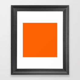 Vivid Orange Framed Art Print