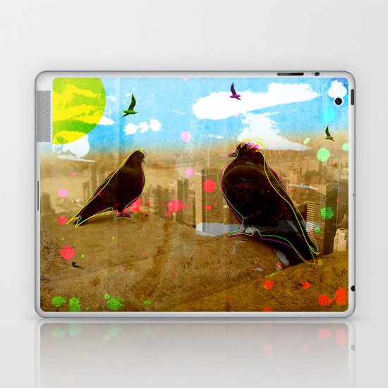 New York Pigeons Laptop & iPad Skin