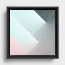 Modern Geometry No 8 Framed Canvas