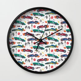 Racing Cars  Wall Clock