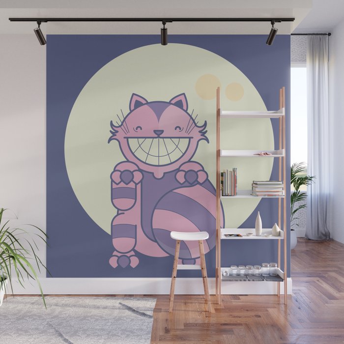 Cheshire Cat Alice In Wonderland Wall Mural By Sabice Society6