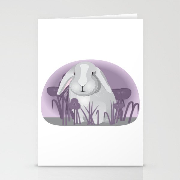 Floppy Bunny in Nature Stationery Cards