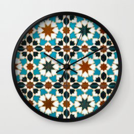 Moorish tiles Wall Clock