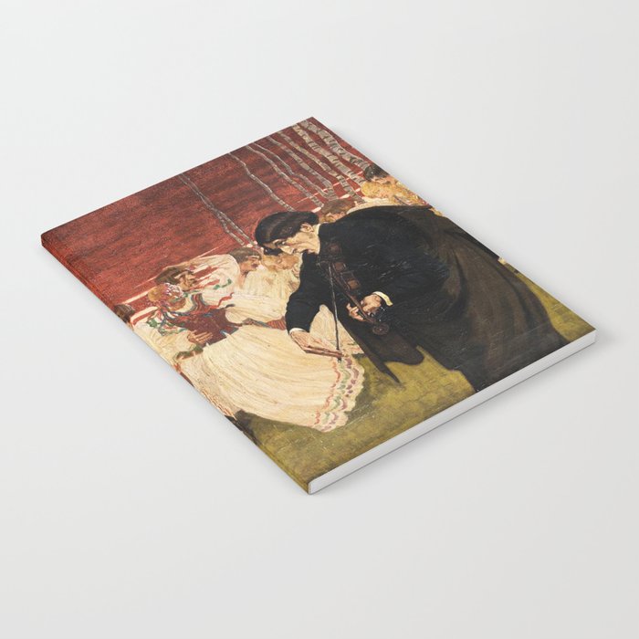 Dance to the violin vintage painting Notebook
