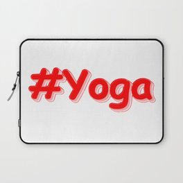 "#Yoga" Cute Design. Buy Now Laptop Sleeve