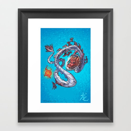 Astro Zodiac Force 05: Dragon Framed Art Print