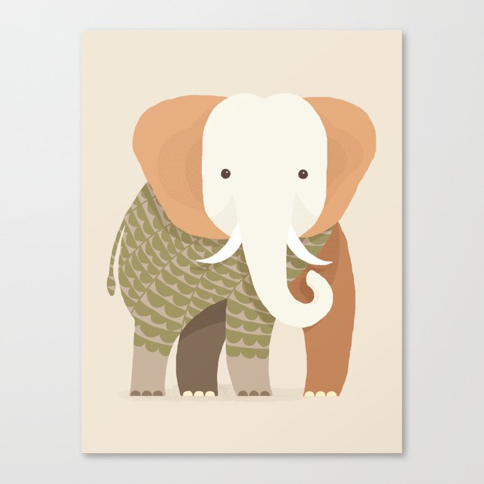 Whimsical Elephant Canvas Print