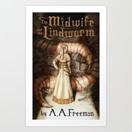 The Midwife and the Lindworm - Title Version Art Print