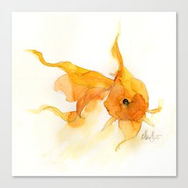 Watercolor Goldfish 1 Canvas Print