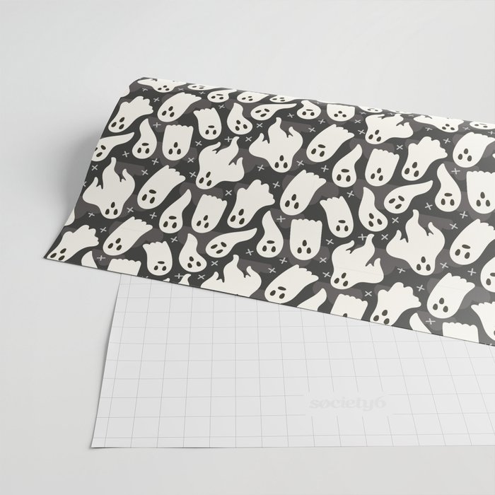 Ghosts Wrapping Paper by Allison Romero Design - 10 awesome Halloween wrapping papers